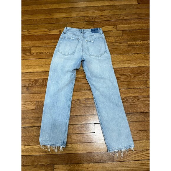 Abercrombie & Fitch Jeans Womens 4 Reg Blue Zoe Natural Rise Ankle Straight Leg - Picture 4 of 4
